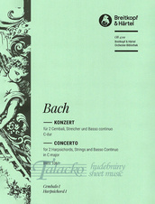 Concerto for 2 Cembali, Strings and Basso Continuo, C Major BWV 1061 (cemb. part1)
